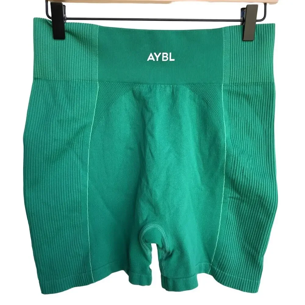 AYBL Bright Green Compression Athletic Shorts size XXL - Picture 2 of 5